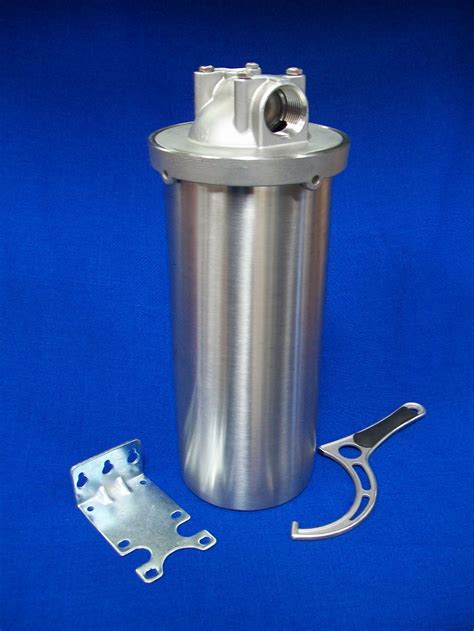 water filter with metal housing|stainless steel water filter system.